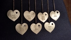 N18 NECLACE - Personalised - Metal stamped & cut out  